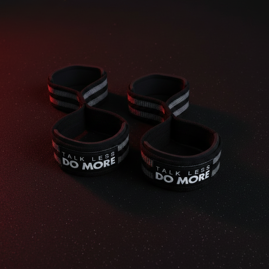 Pumpt™ Figure-Eight Lifting Straps — Talk Less. Do More.