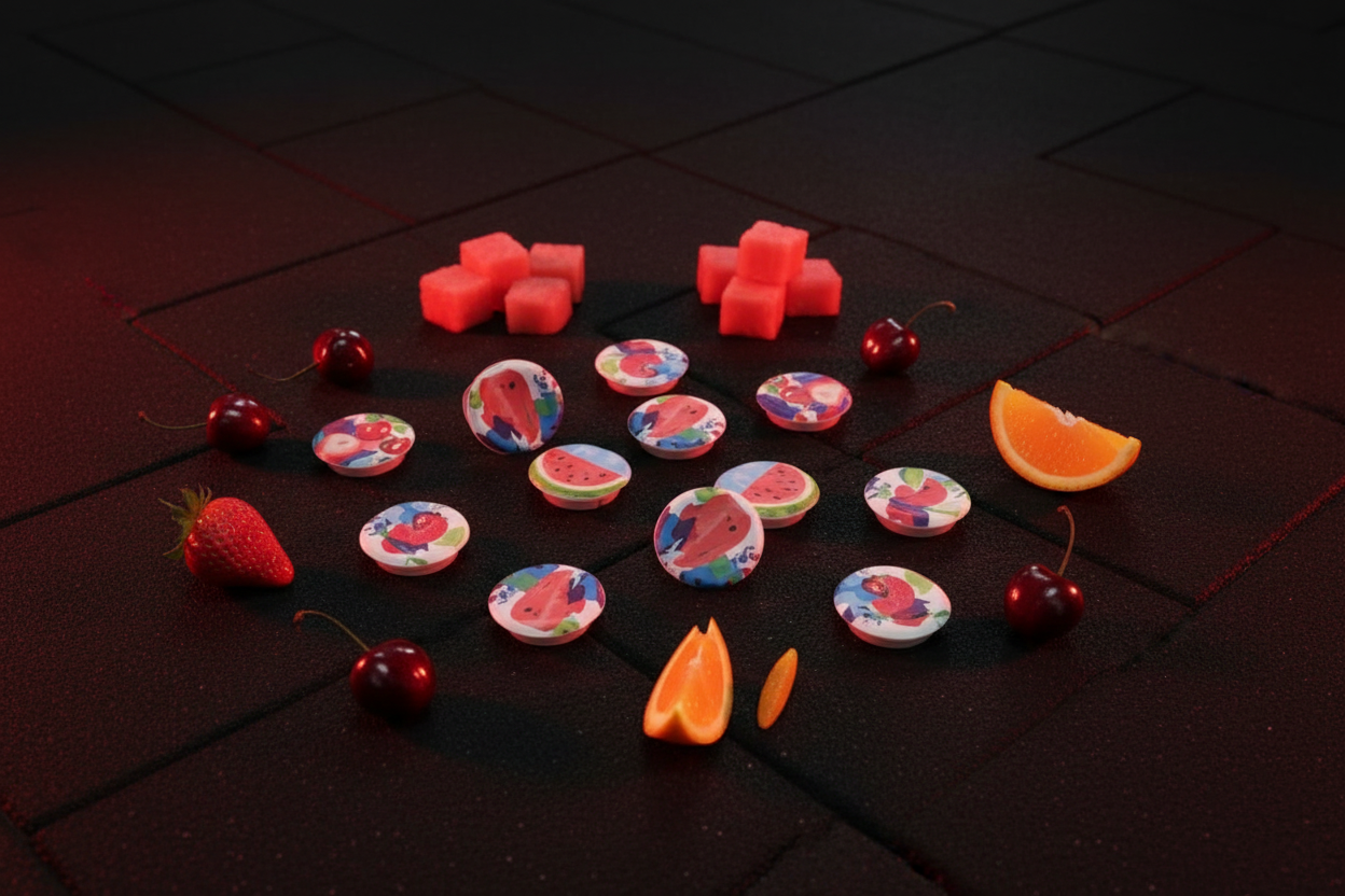 Flavor Pods - Flat Lay with Fruit
