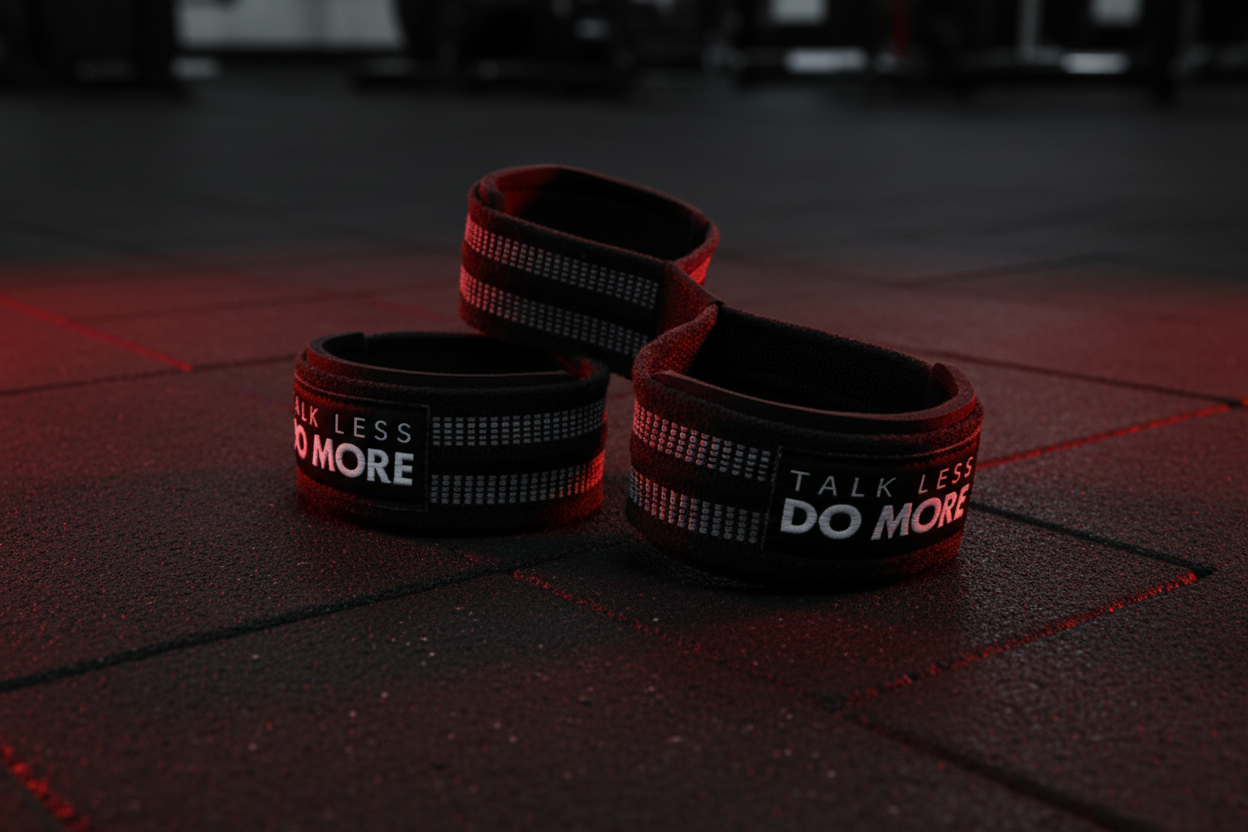 Pumpt™ Figure-Eight Lifting Straps — Talk Less. Do More.