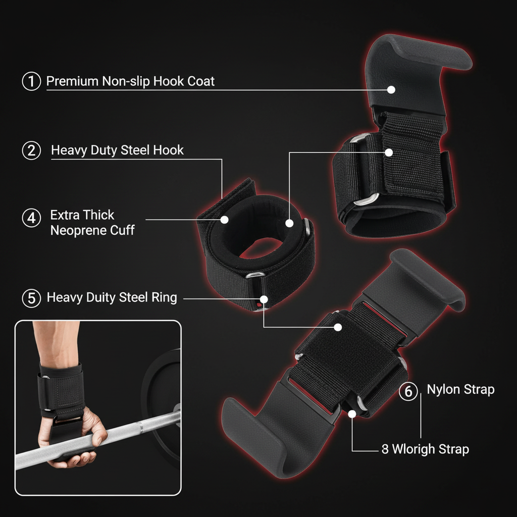 Pumpt™ Weight Lifting Hooks — Lock In. Lift More.