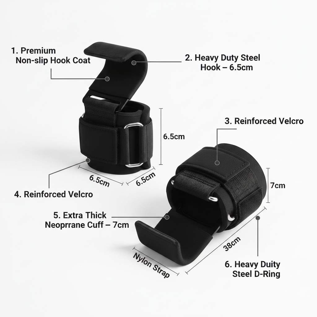 Pumpt™ Weight Lifting Hooks — Lock In. Lift More.