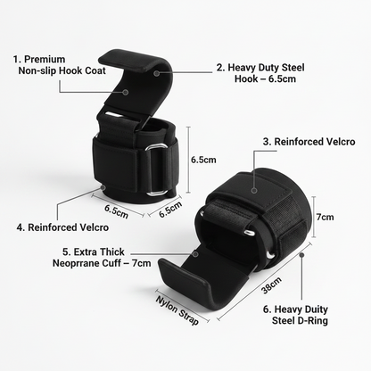 Pumpt™ Weight Lifting Hooks — Lock In. Lift More.